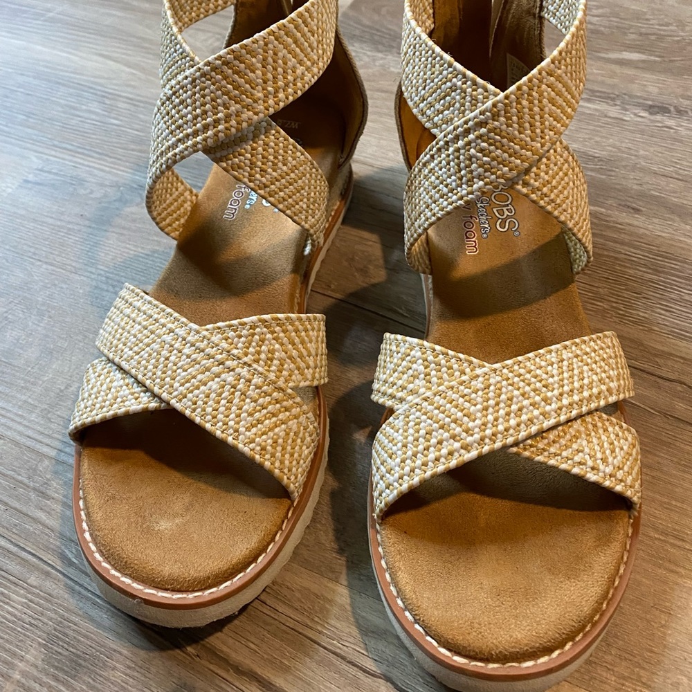 BOBS made by Skechers sandals with memory foam.